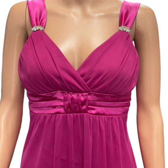 deb Pink Mesh Tie on Back Homecoming Dress LARGE - Picture 3 of 13
